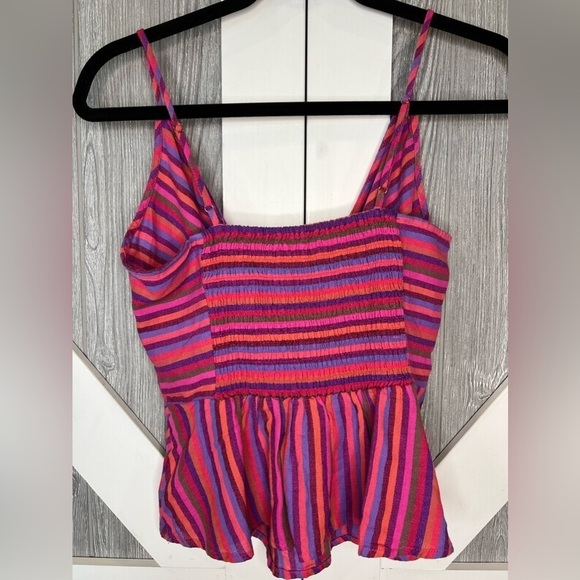A New Day™ Women's Plus Size Striped Sleeveless Wrap Front Cami A New Day™ Pink - Picture 2 of 4